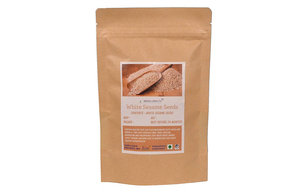 Green Wealth White Sesame Seeds    Pack  250 grams